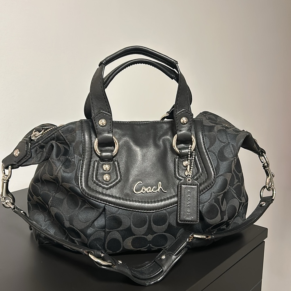 Coach vintage handcrafted black purse